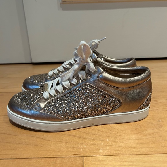 Jimmy Choo Gold Sneakers (Women’s size 6) - Picture 4 of 6